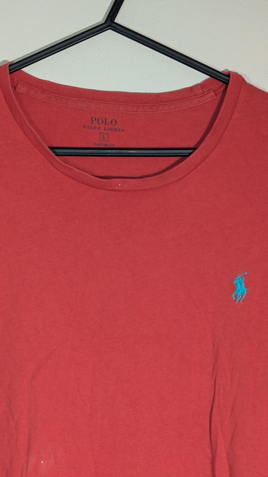 Ralph Lauren Men's Custom Fit T Shirt - Red - Size Large