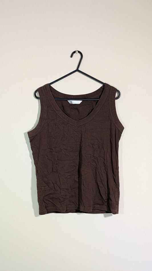 Bhs Women's Vest T Shirt - Brown - Size 16