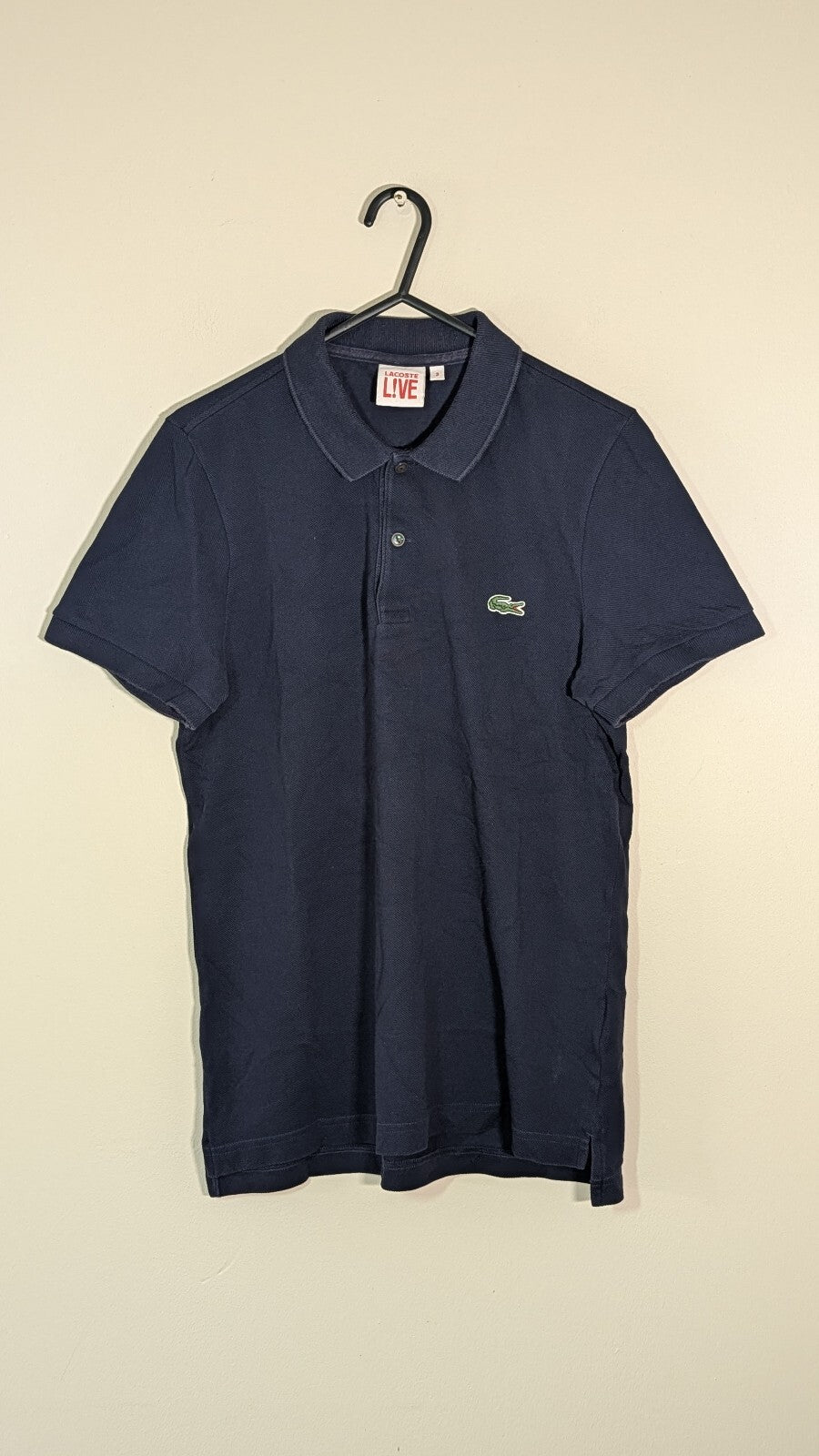 Lacoste Men's Polo T Shirt - Navy - Size 3 / Small