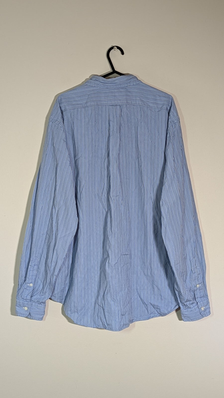 Ralph Lauren Men's Classic Fit Striped Shirt - Blue - Size XL