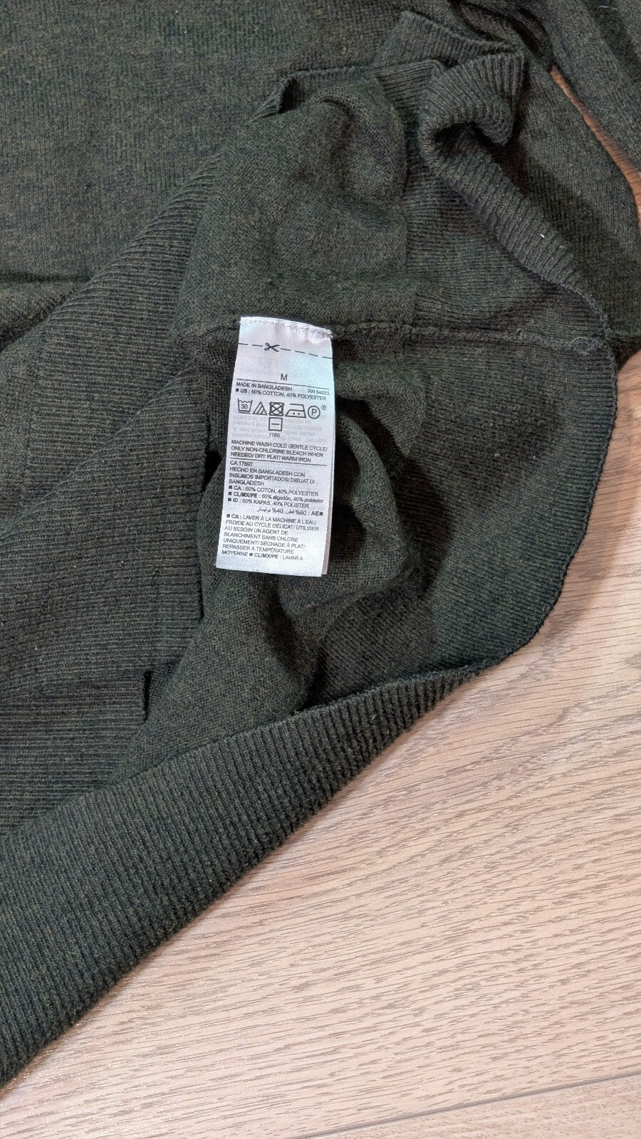Old Navy Men's Sweatshirt Jumper - Green - Size Medium
