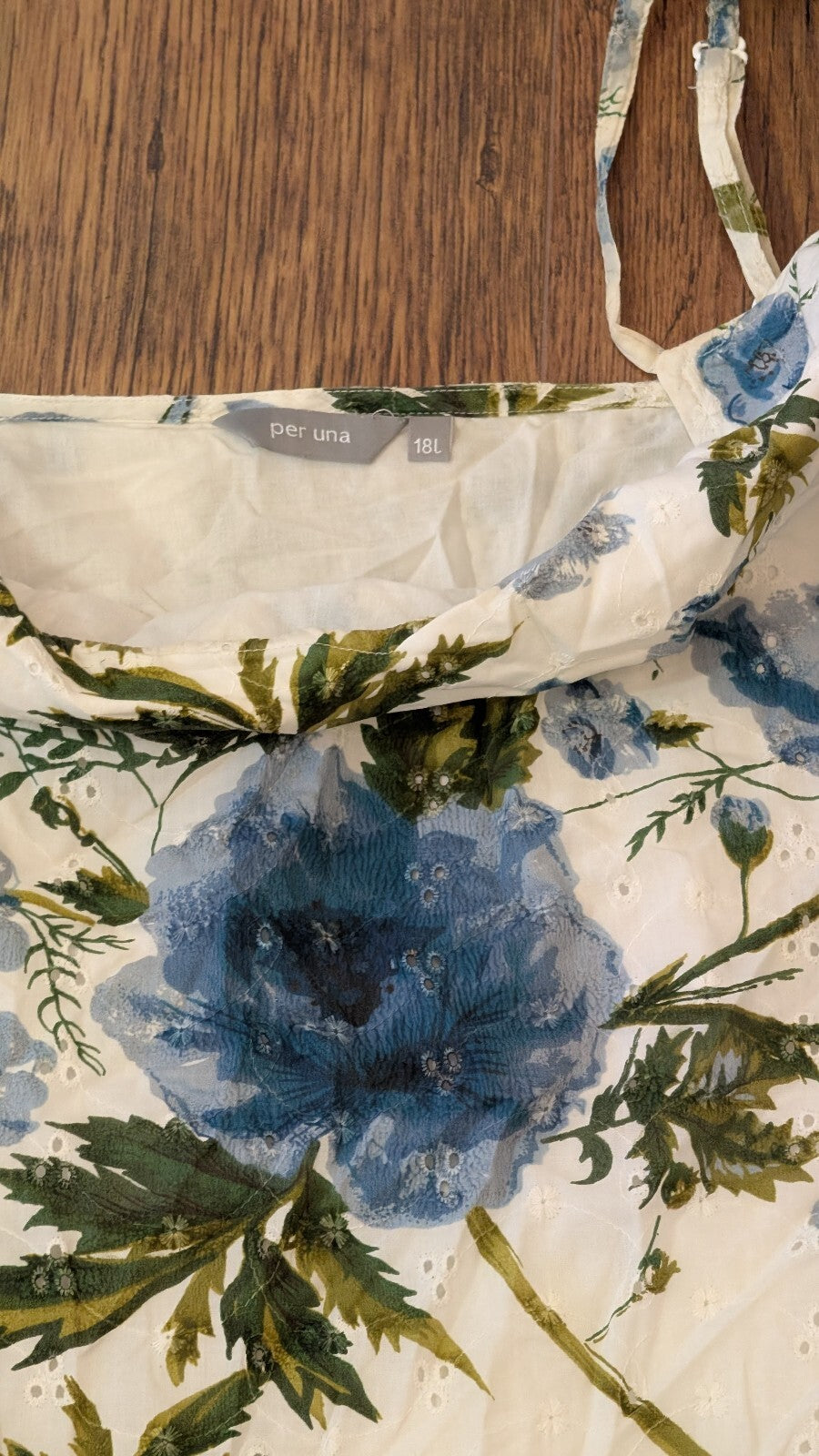 Per Una Women's Floral Dress - White - Size 18