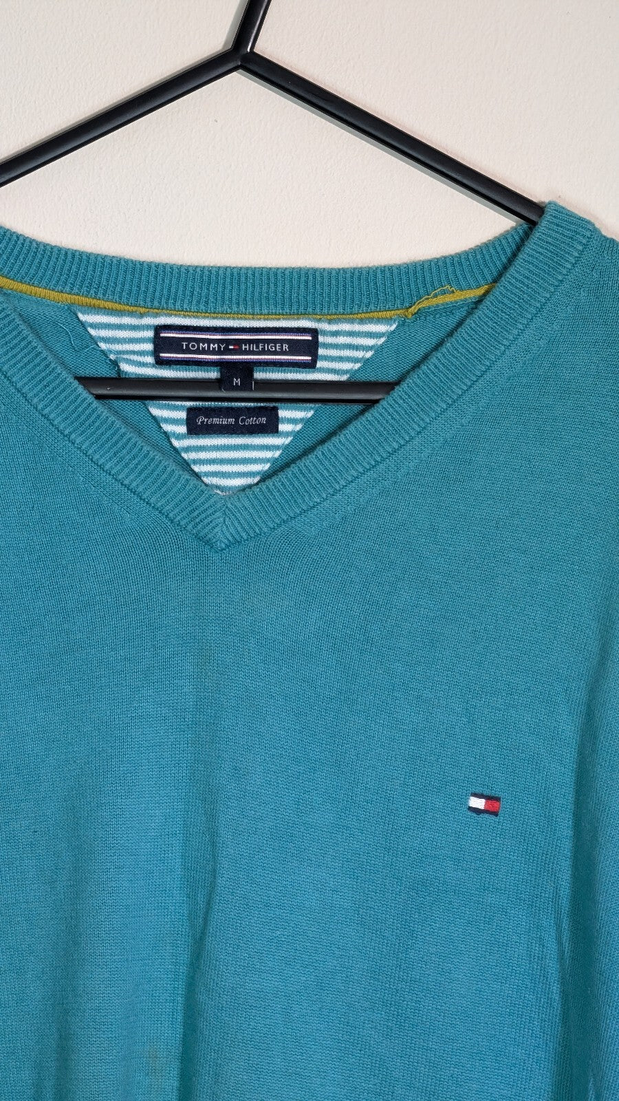 Tommy Hilfiger Men's Sweatshirt Jumper - Green - Size Medium