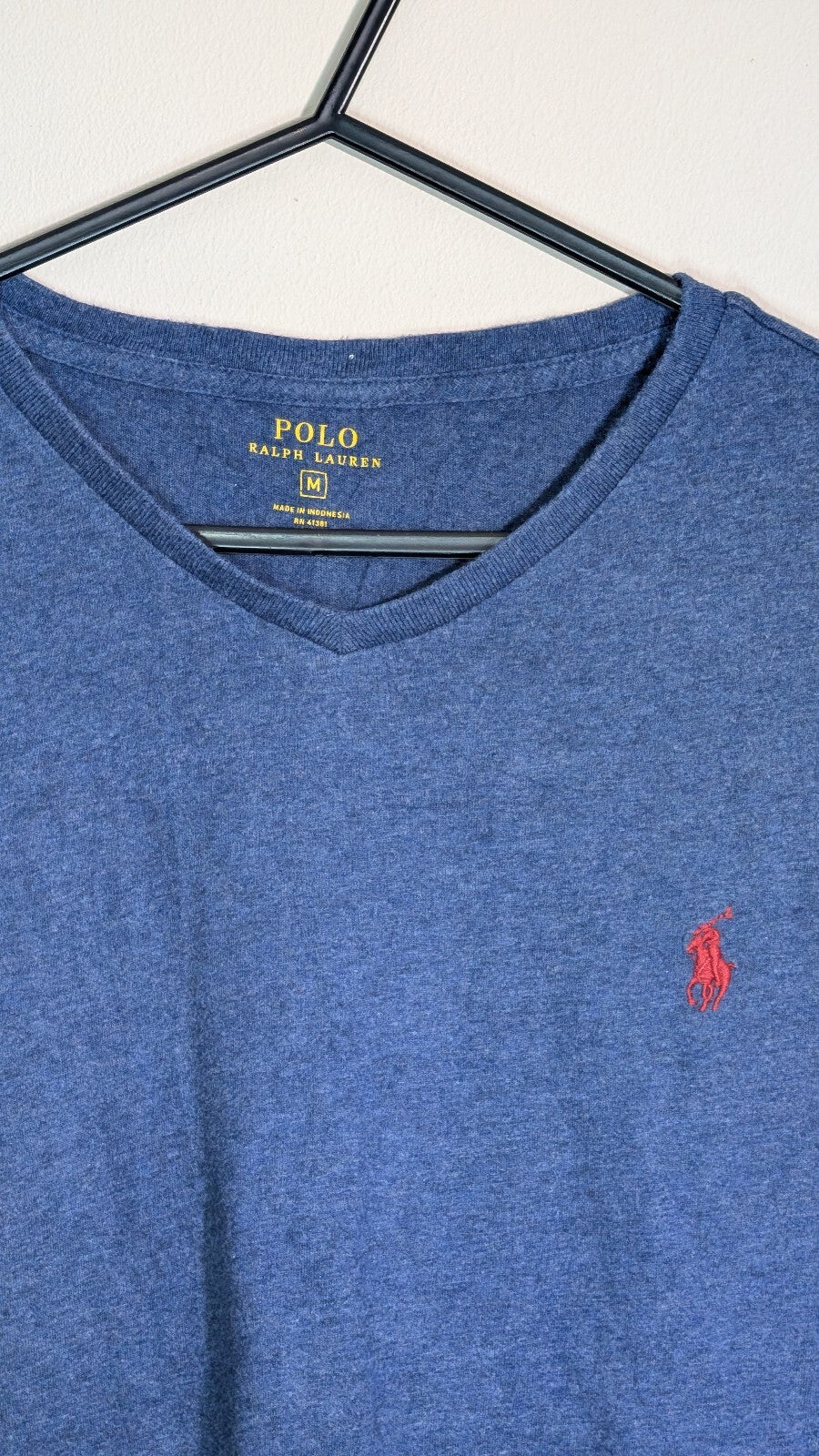 Ralph Lauren Men's T Shirt - Blue - Size Medium