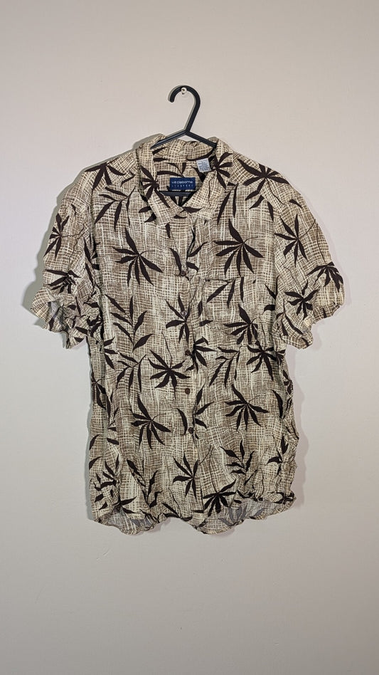 Liz Claiborne Women's Vintage Shirt - Brown - Size Large