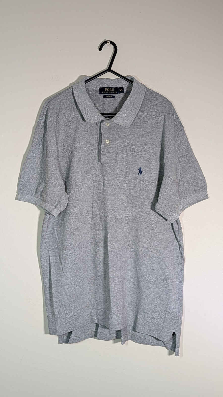 Ralph Lauren Men's Custom Fit Polo T Shirt - Grey - Size XL