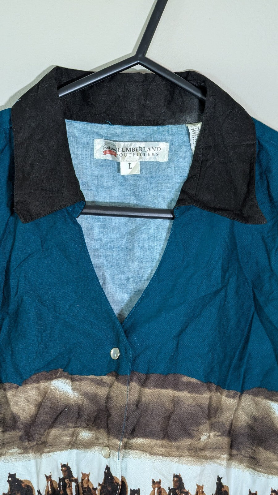 Cumberland Outfitters Women's Western Shirt - White - Size Large