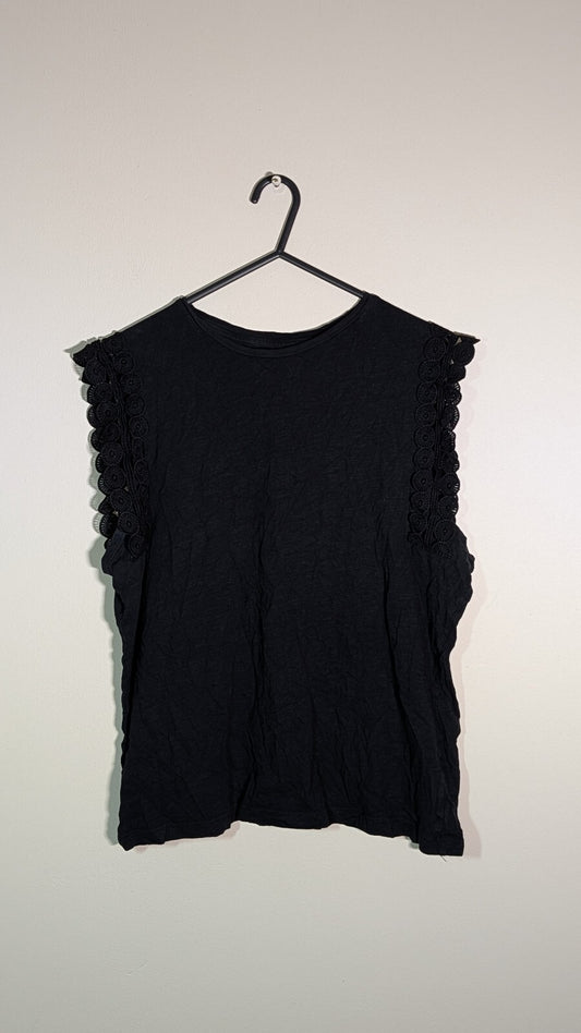 Papaya Women's Vest T Shirt - Black - Size 14