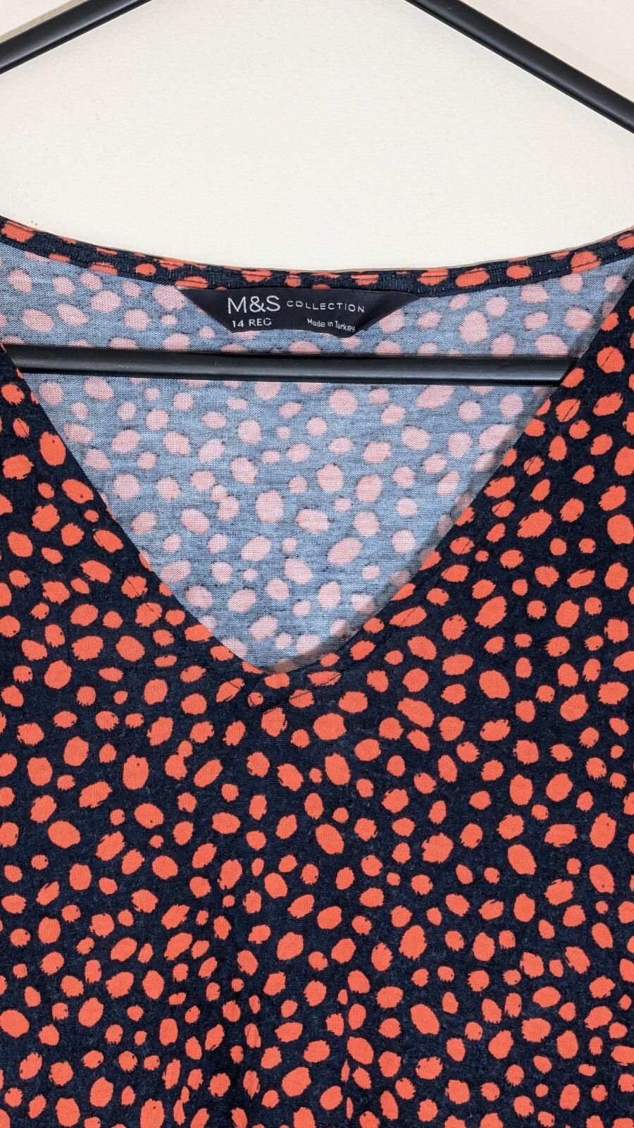 M&S Women's Dress - Orange - Size 14