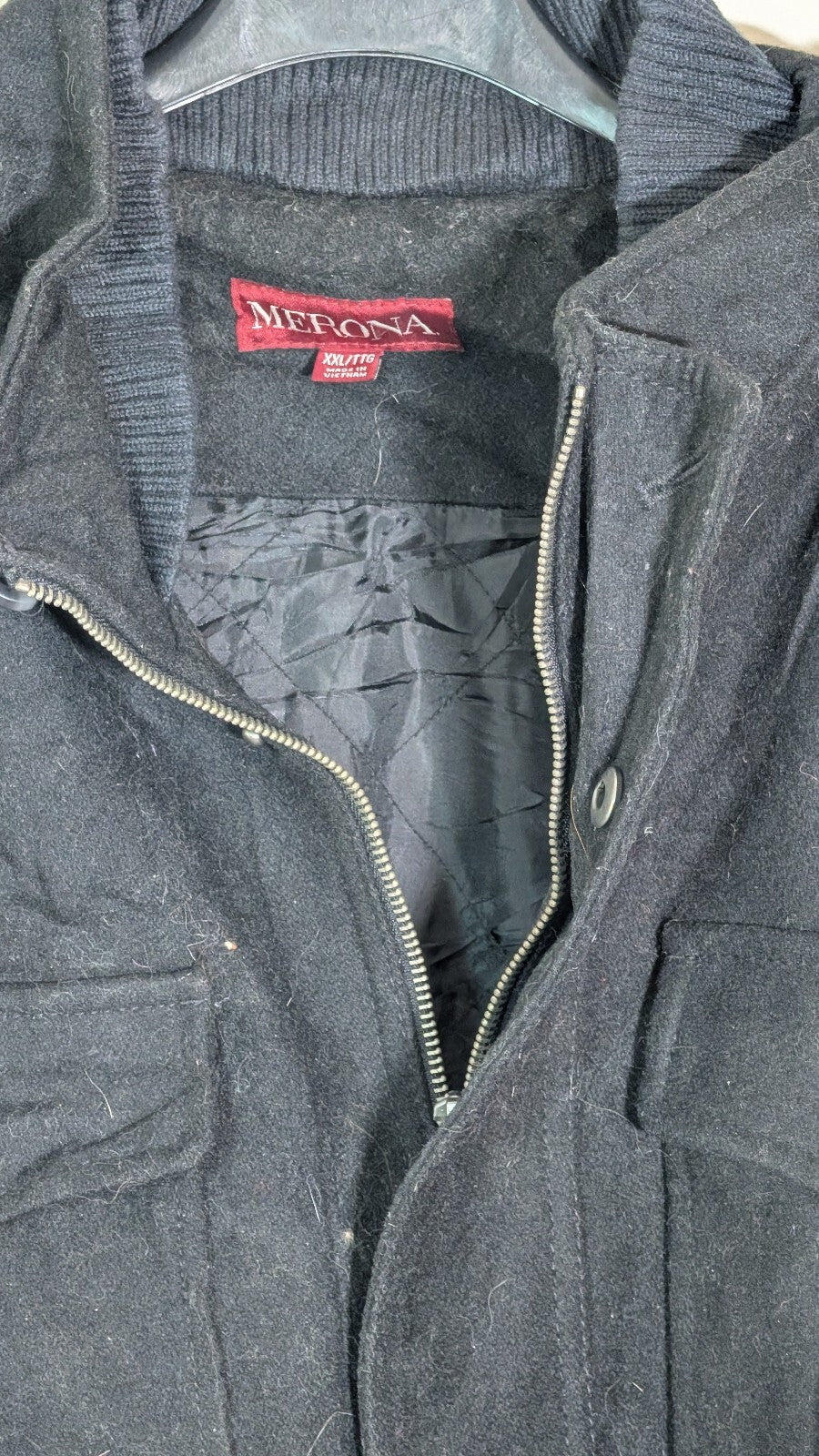 Merona Men's Coat Jacket - Black - Size XXL