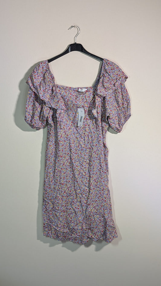 Papaya Women's Floral Dress - Blue - Size 14
