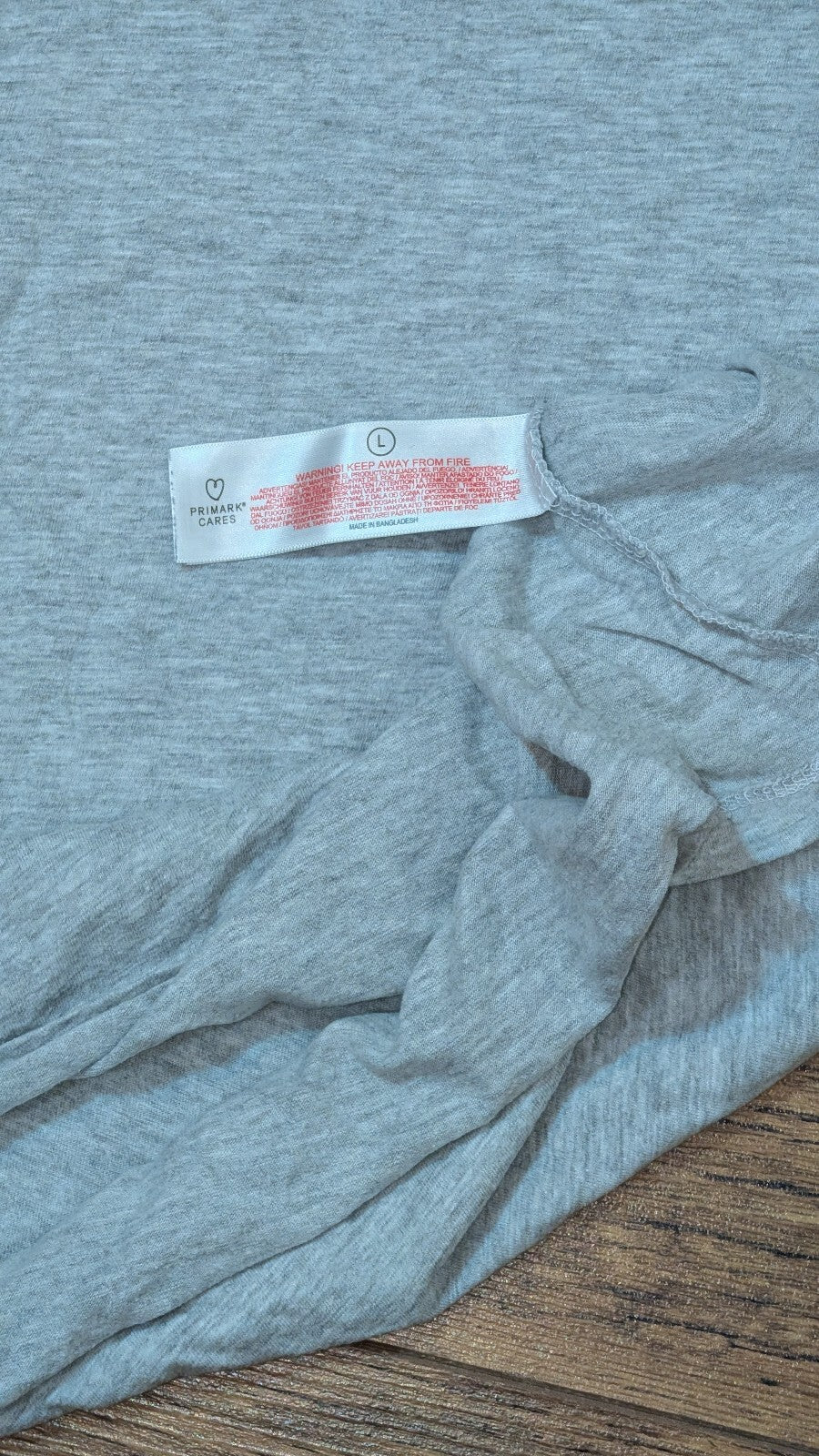 Primark Women's T Shirt - Grey - Size Large