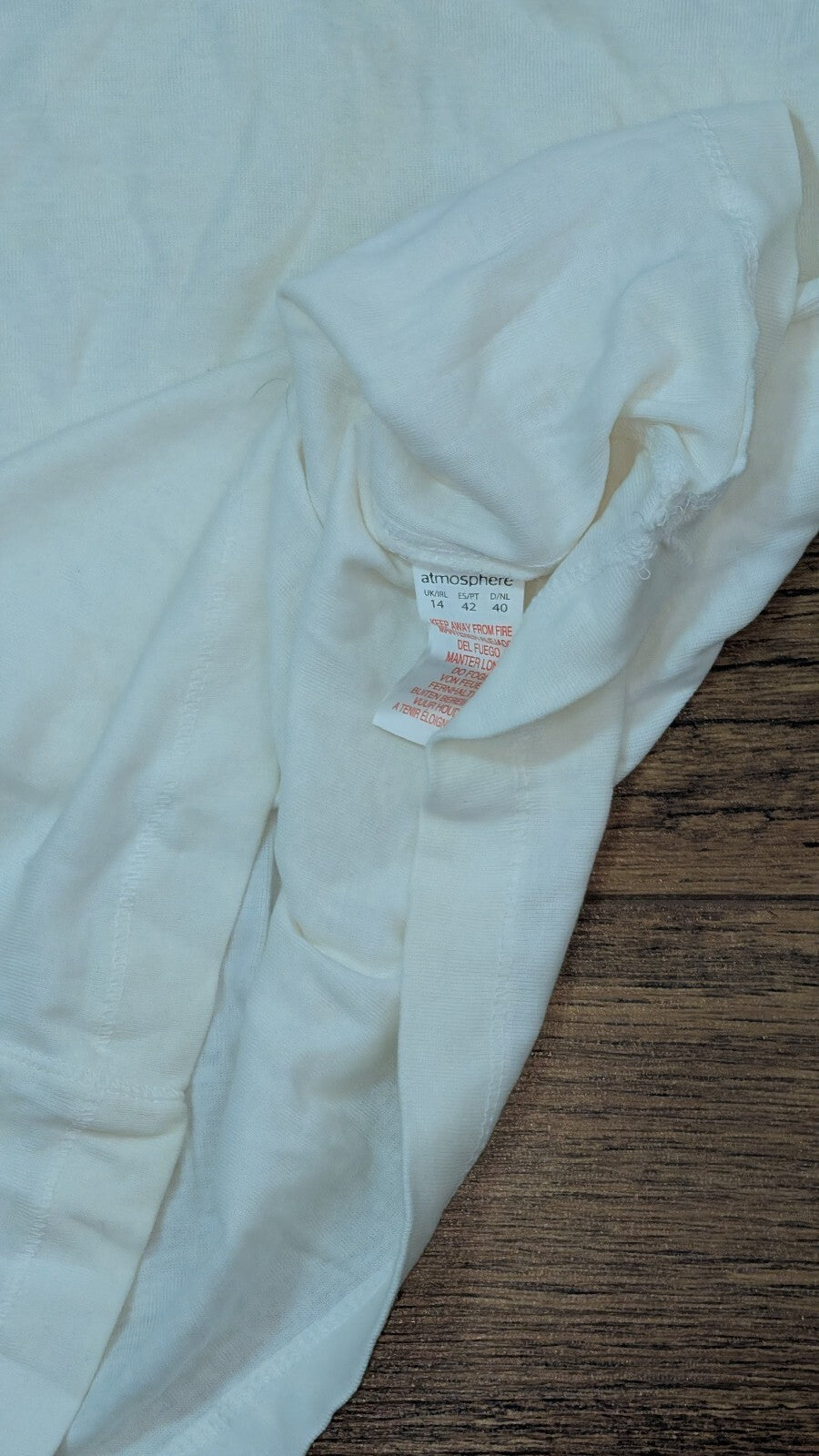 Atmosphere Women's T Shirt - White - Size 14