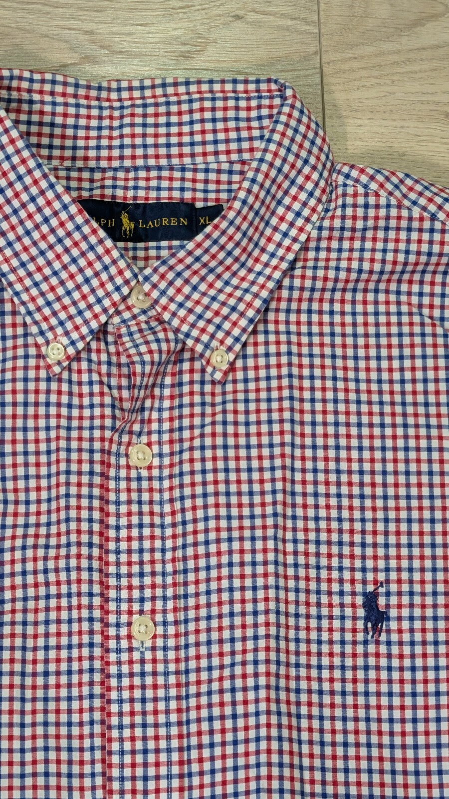 Ralph Lauren Men's Check Shirt - Red - Size XL