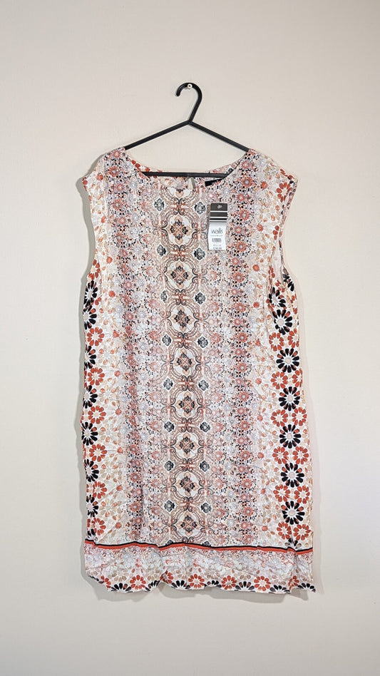 Wallis Women's Floral Dress - White - Size 14