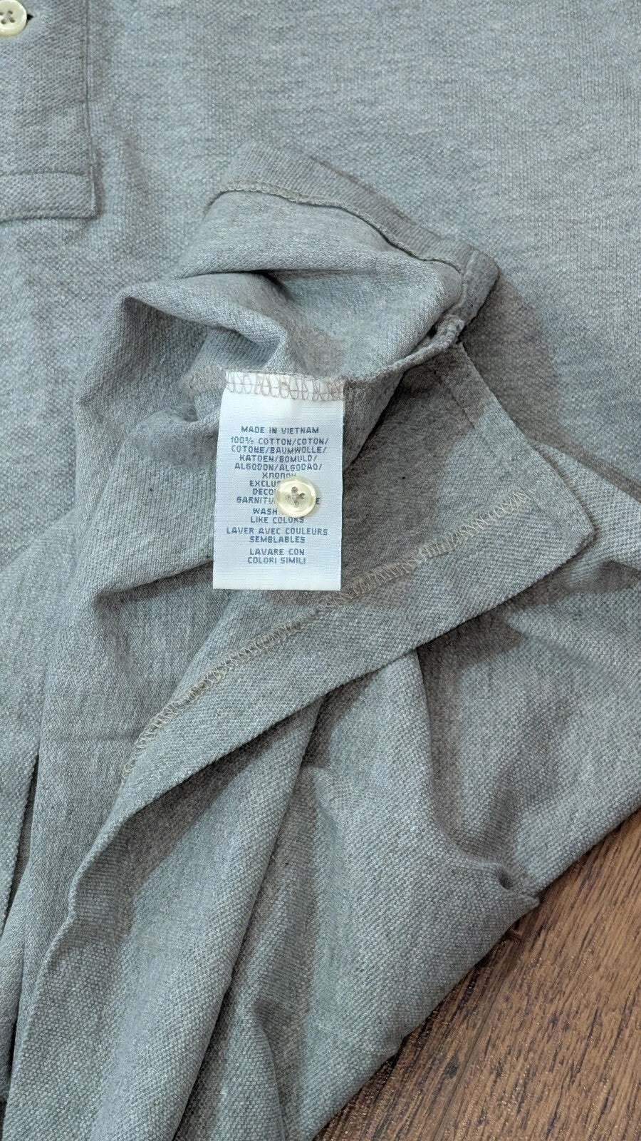 Ralph Lauren Men's Custom Fit Polo T Shirt - Grey - Size XL