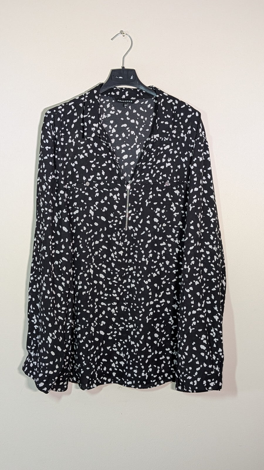 Peacocks Women's Shirt - Black - Size 22