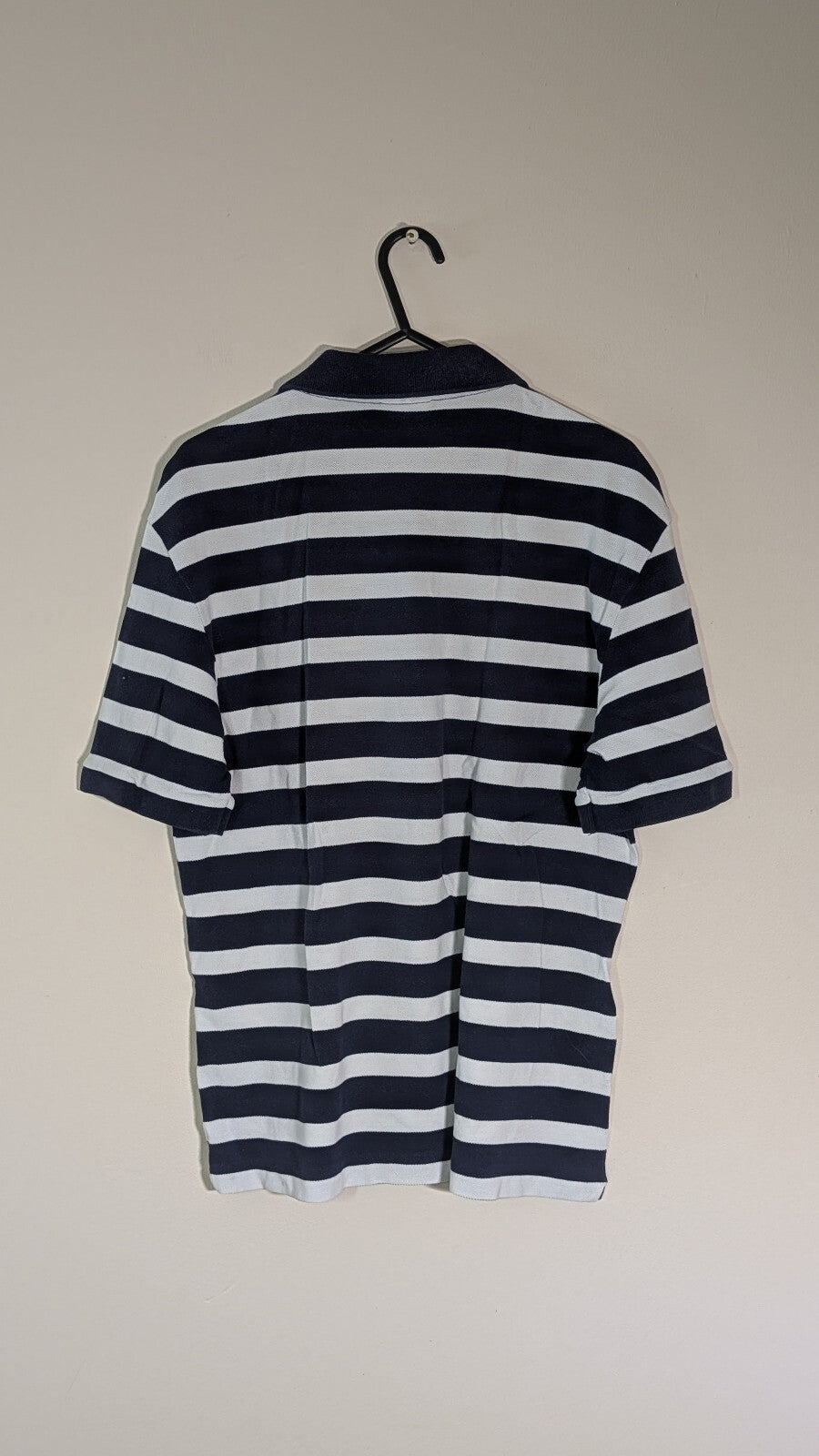 Lacoste Men's Striped Polo T Shirt - Navy - Size 4 / Medium