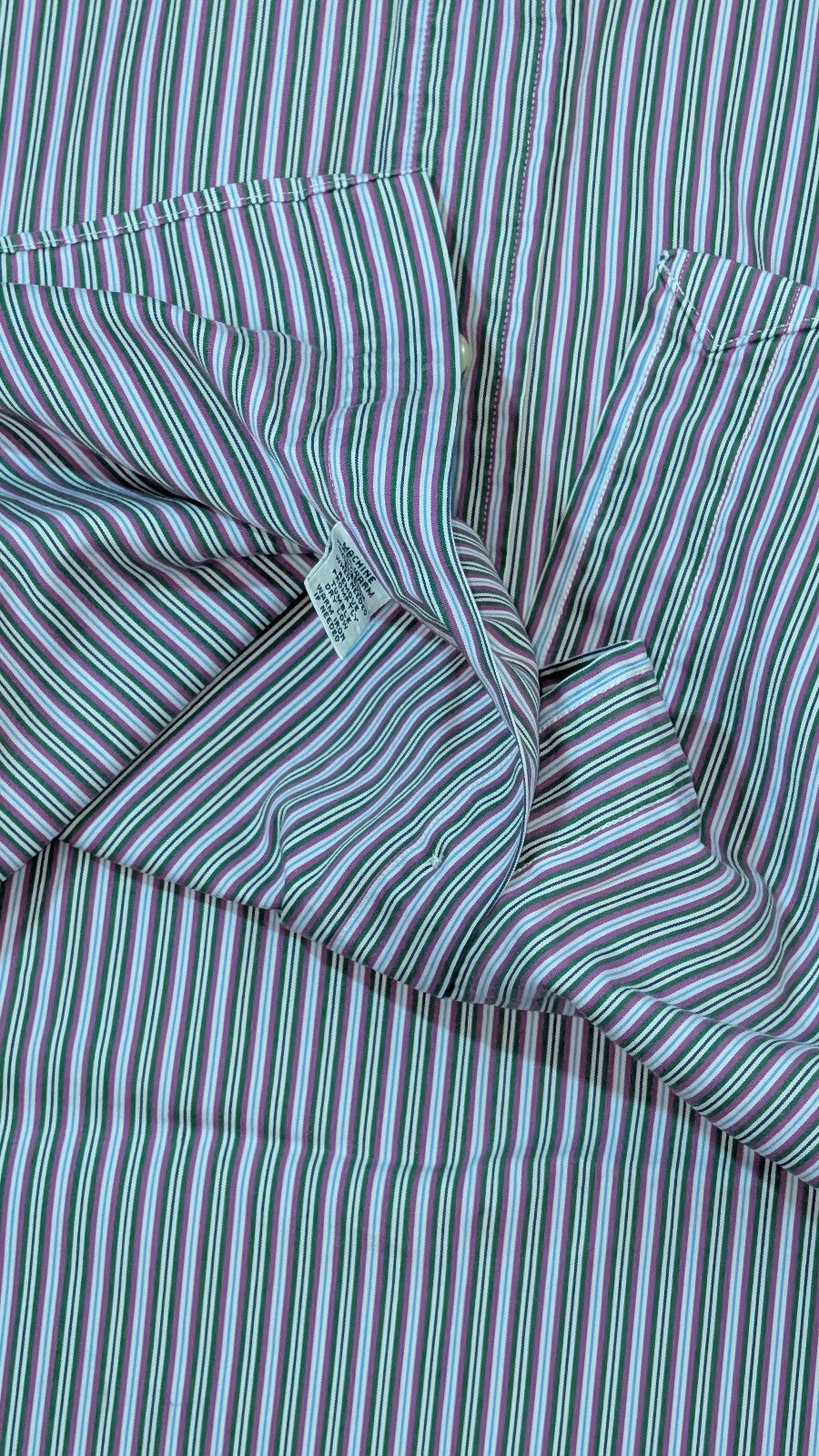Ralph Lauren Men's Classic Fit Striped Shirt - Purple - Size XXL