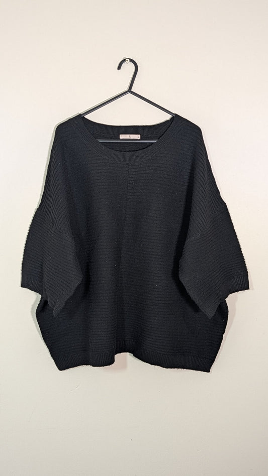 Tu Women's Sweatshirt Jumper - Black - Size 18
