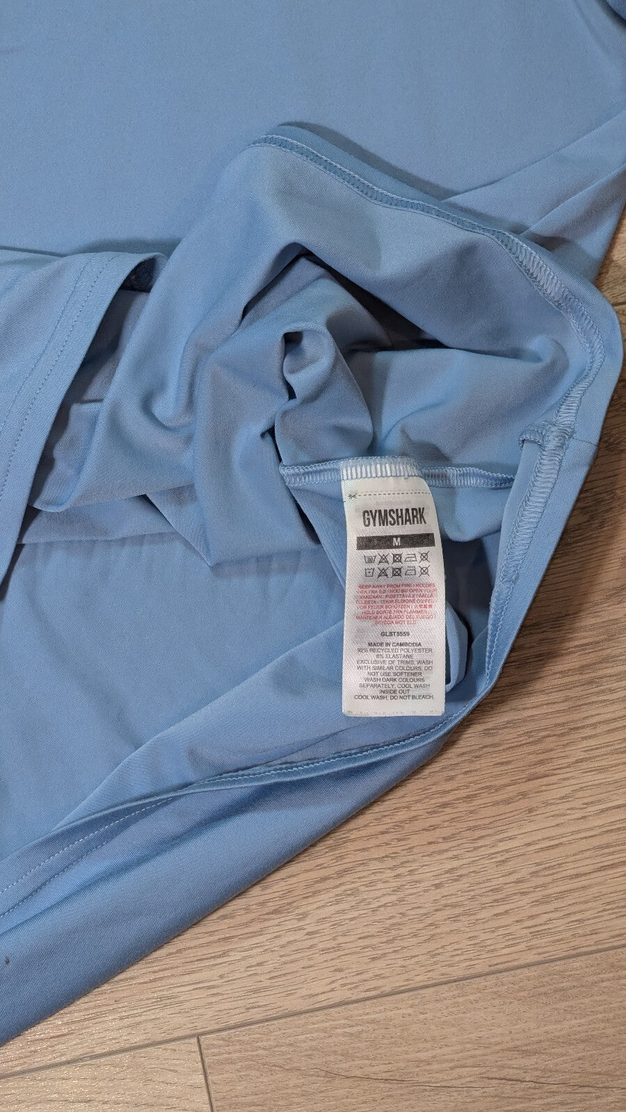Gymshark Men's T Shirt - Blue - Size Medium