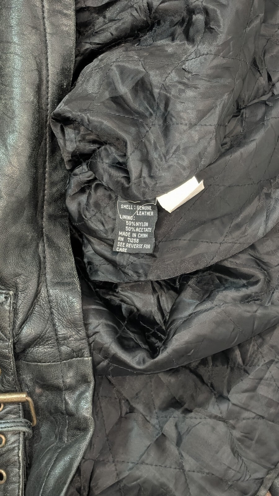 Comet Men's Leather Jacket - Black - Size XL