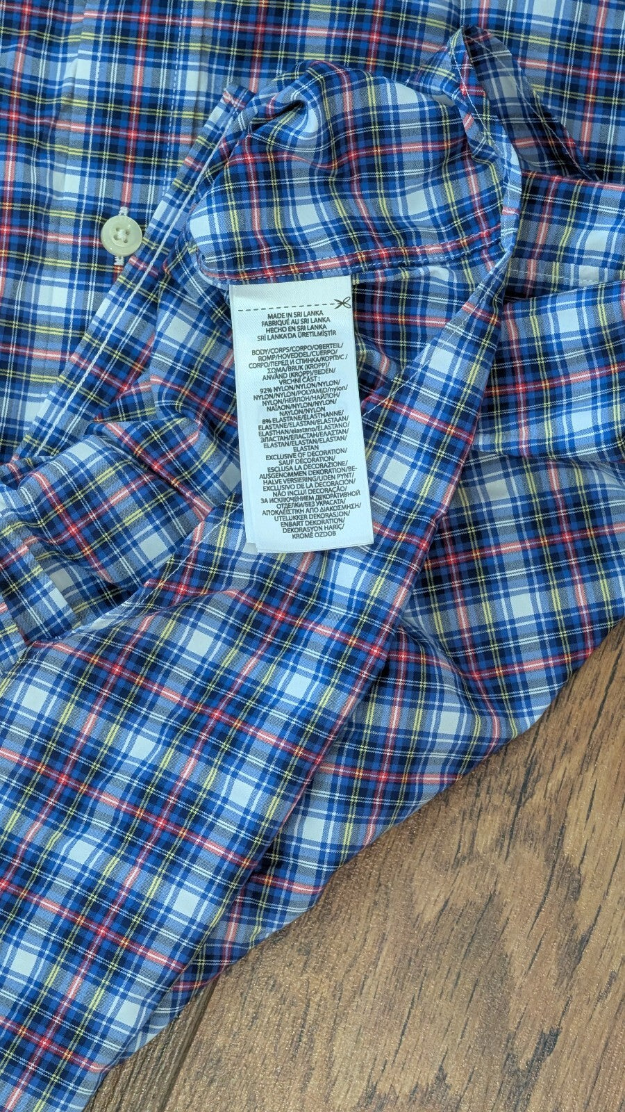 Ralph Lauren Men's Performance Check Shirt - Blue - Size Large