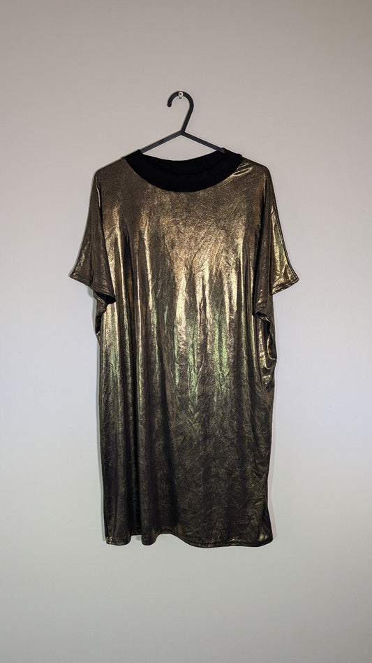 Sparkle & Fade Women's Dress - Gold - Size Small
