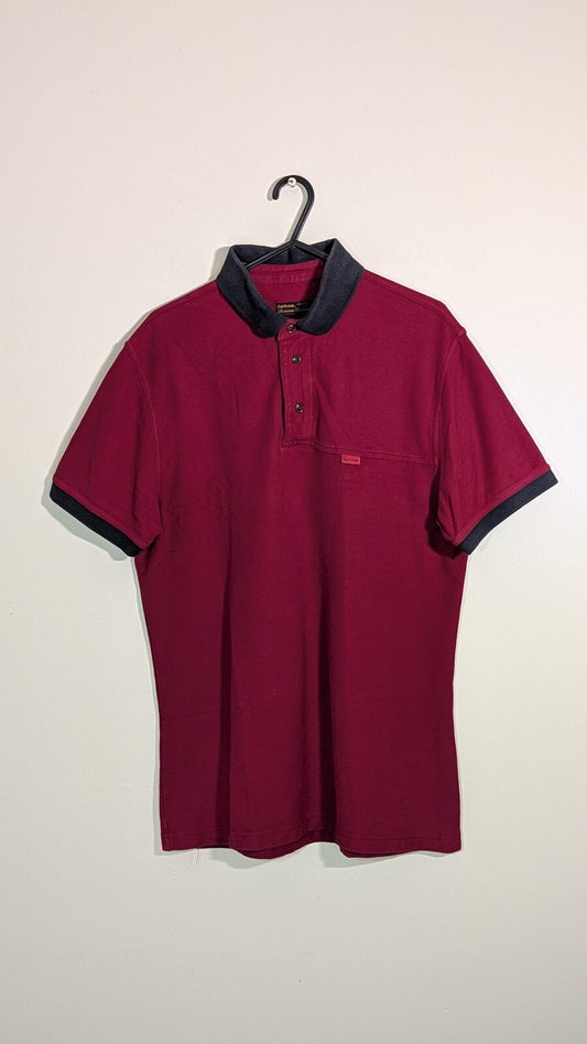 Barbour Men's Beacon Polo T Shirt - Red - Size Medium