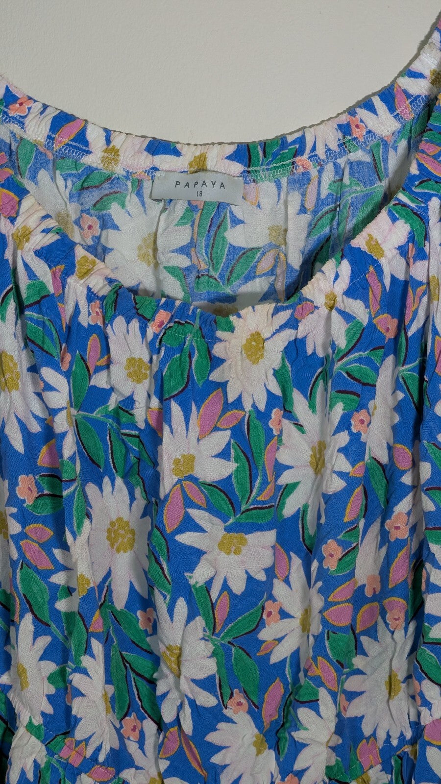 Papaya Women's Floral Dress - Blue - Size 18