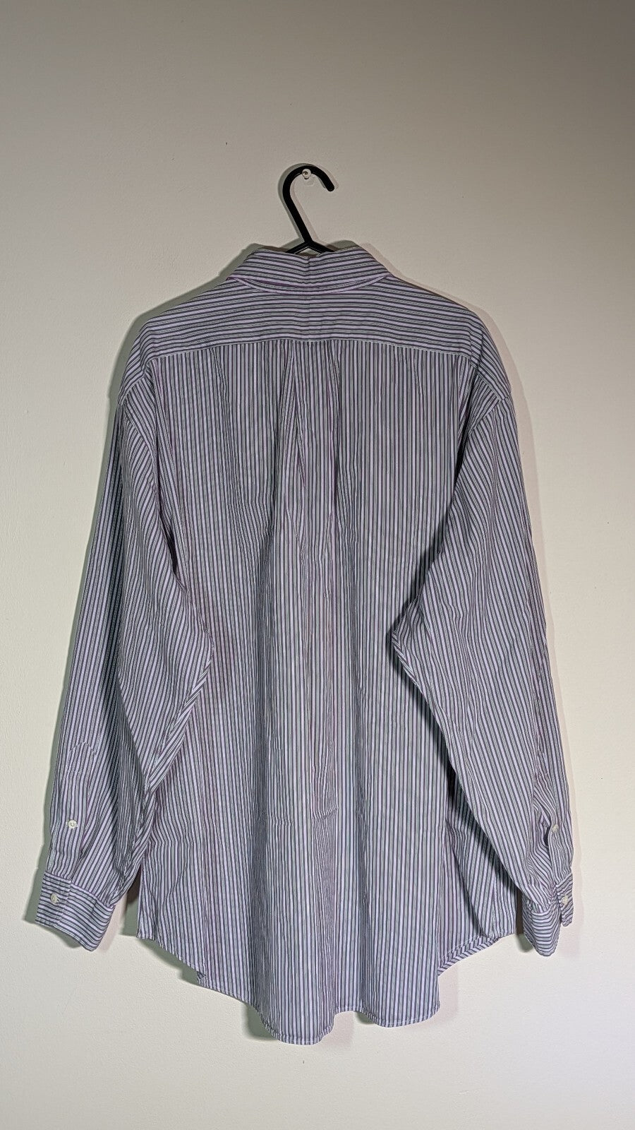 Ralph Lauren Men's Classic Fit Striped Shirt - Purple - Size XXL