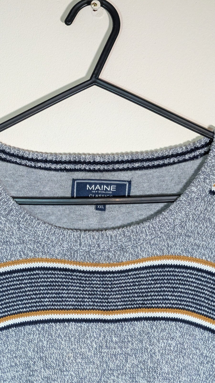 Maine Men's Sweatshirt Jumper - Grey - Size XXL