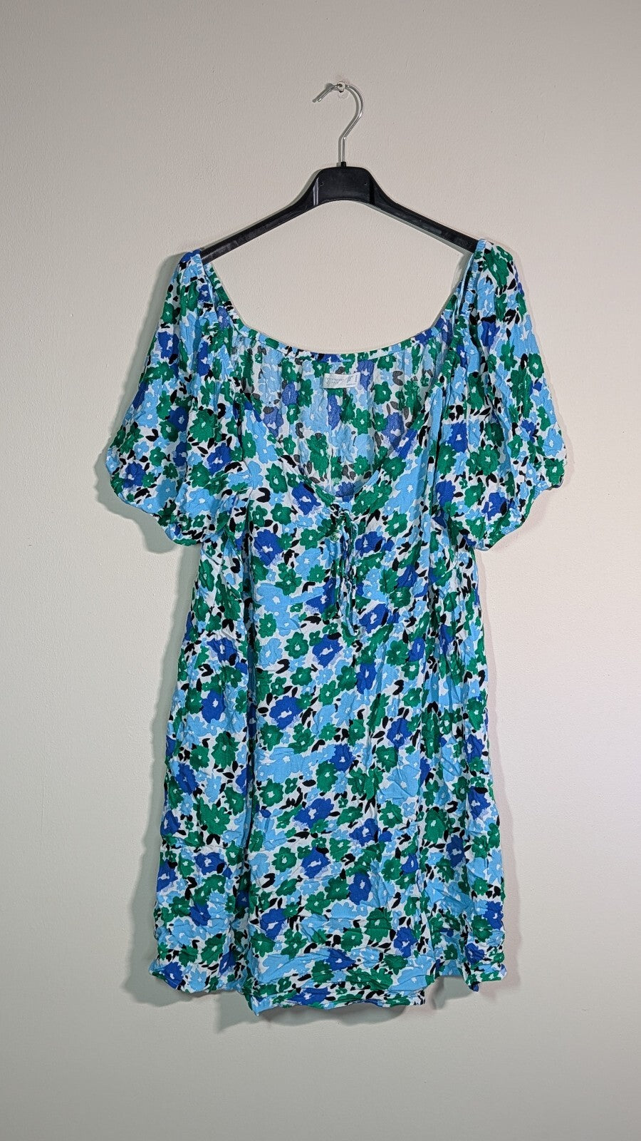 Primark Women's Floral Dress - Blue - Size 18