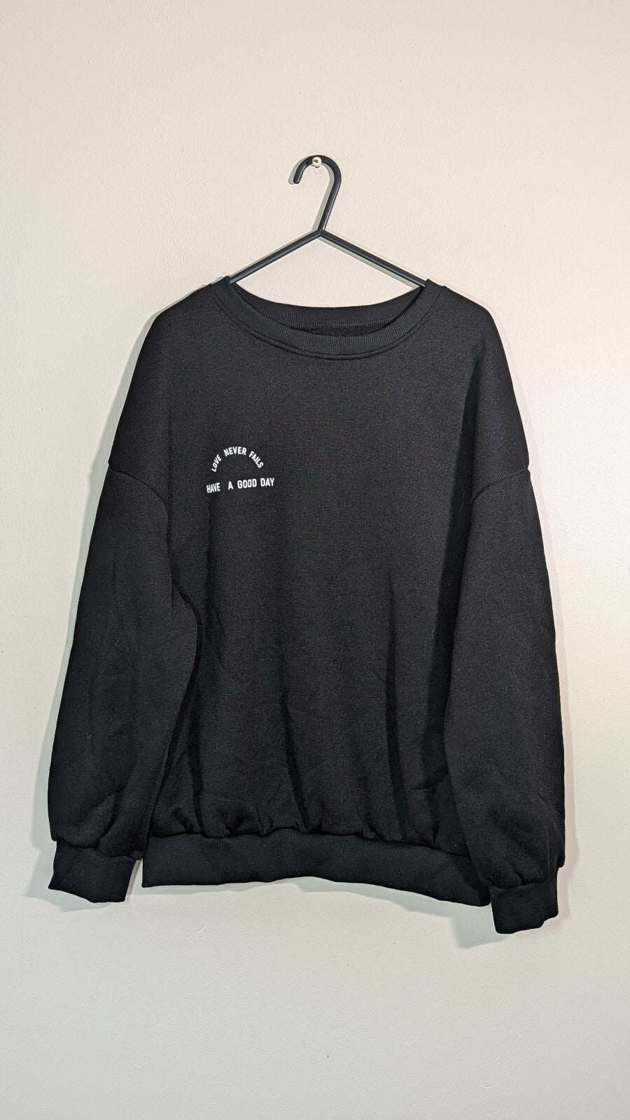 Shein Women's Sweatshirt Jumper - Black - Size Small