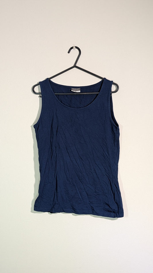 Beloved Women's Vest T Shirt - Navy - Size Medium