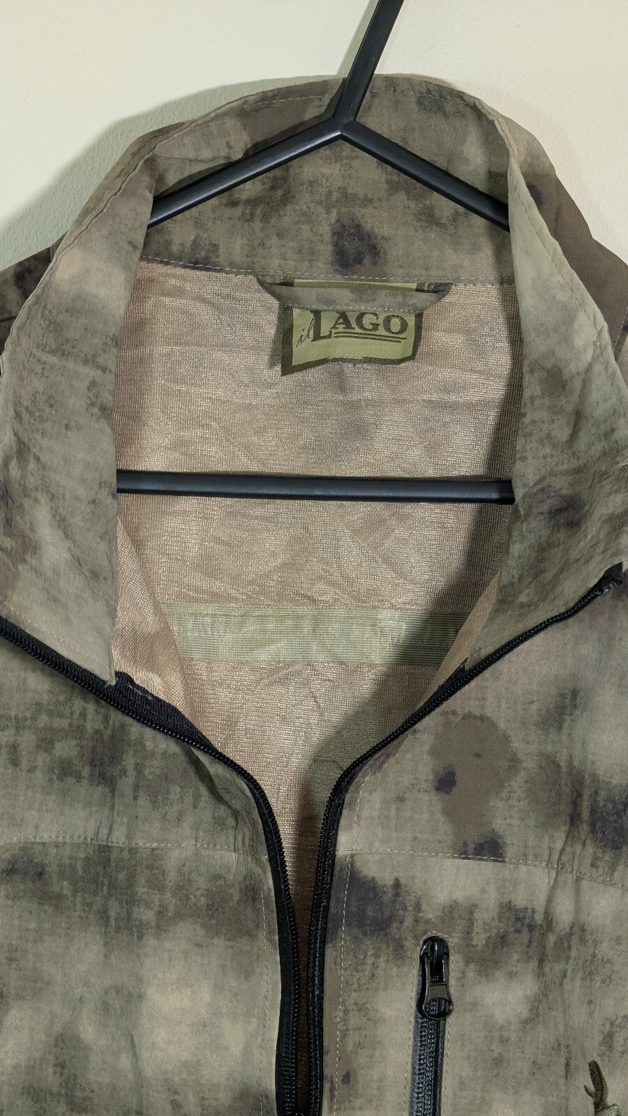 Il Lago Men's Camo Jacket - Green - Size XXL