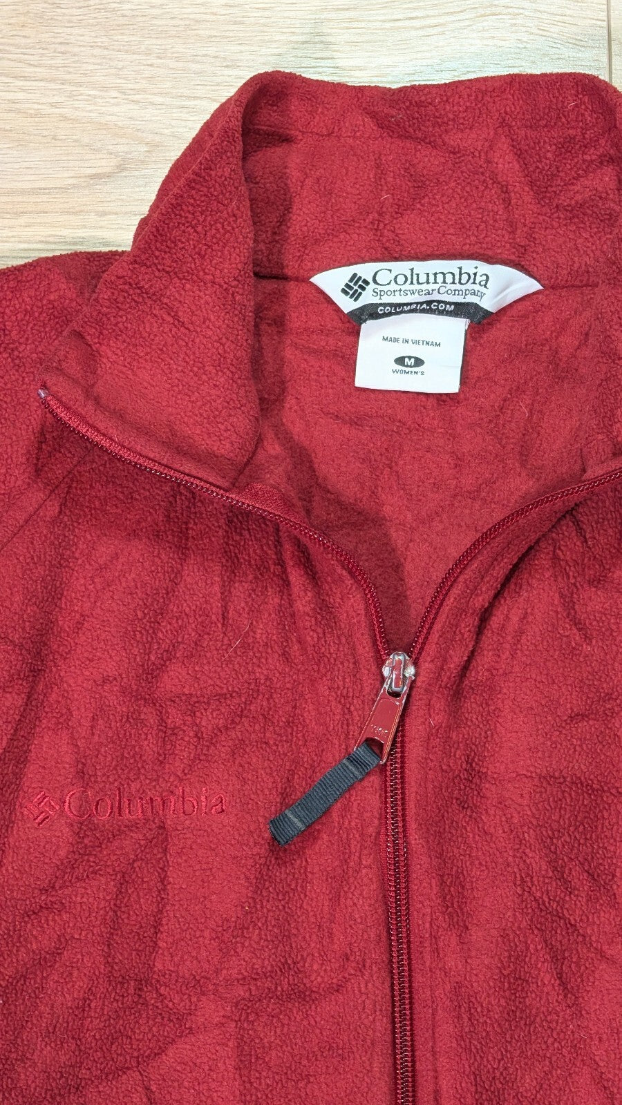 Columbia Women's Fleece Jacket - Red - Size Medium