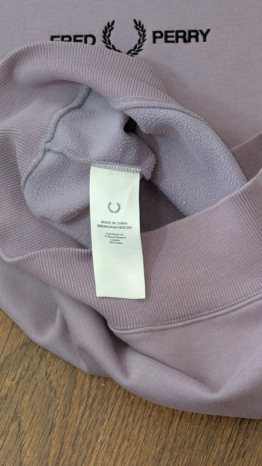 Fred Perry Men's Sweatshirt Jumper - Purple - Size Small