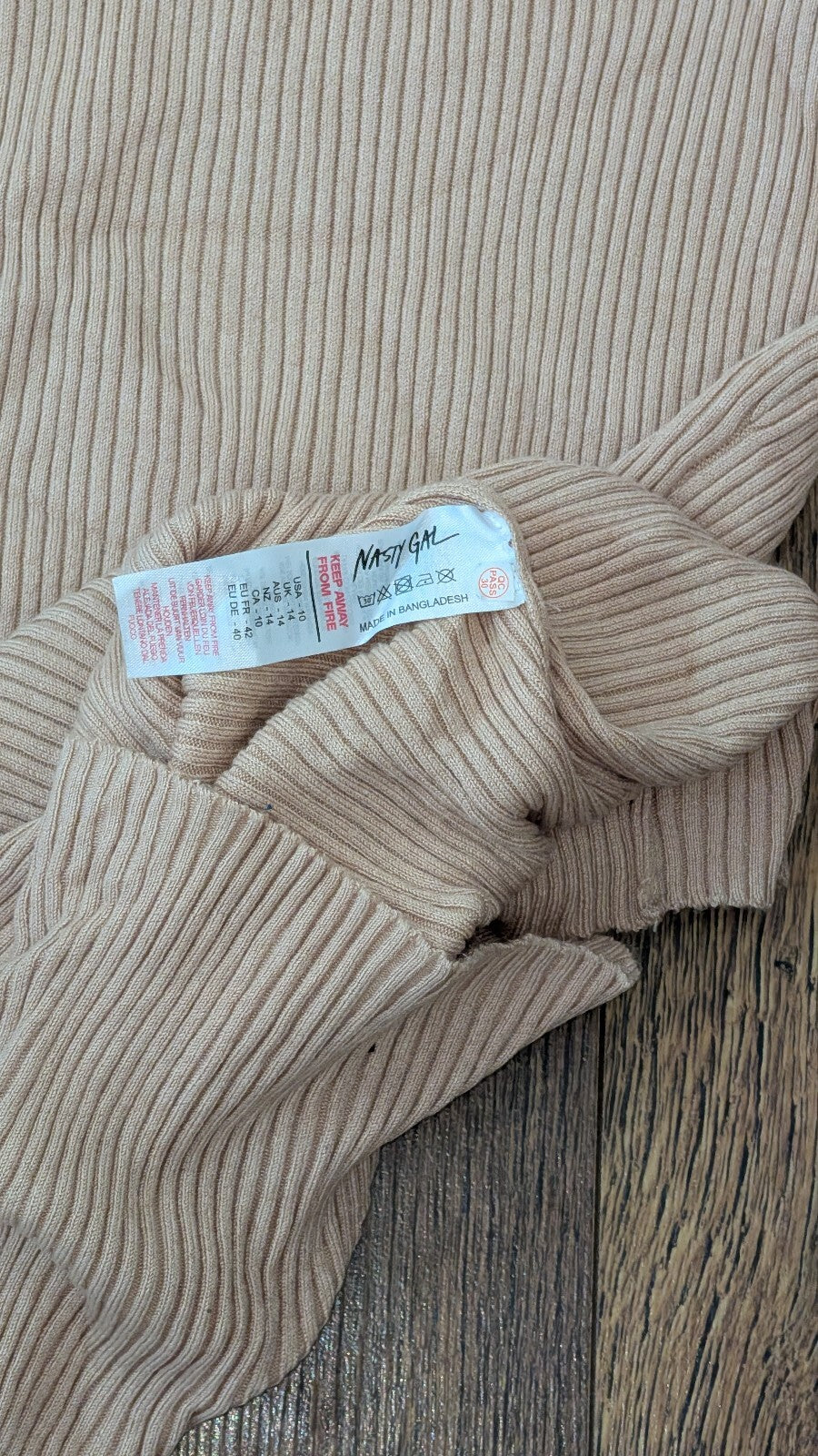 Nasty Gal Women's Dress - Tan - Size 10