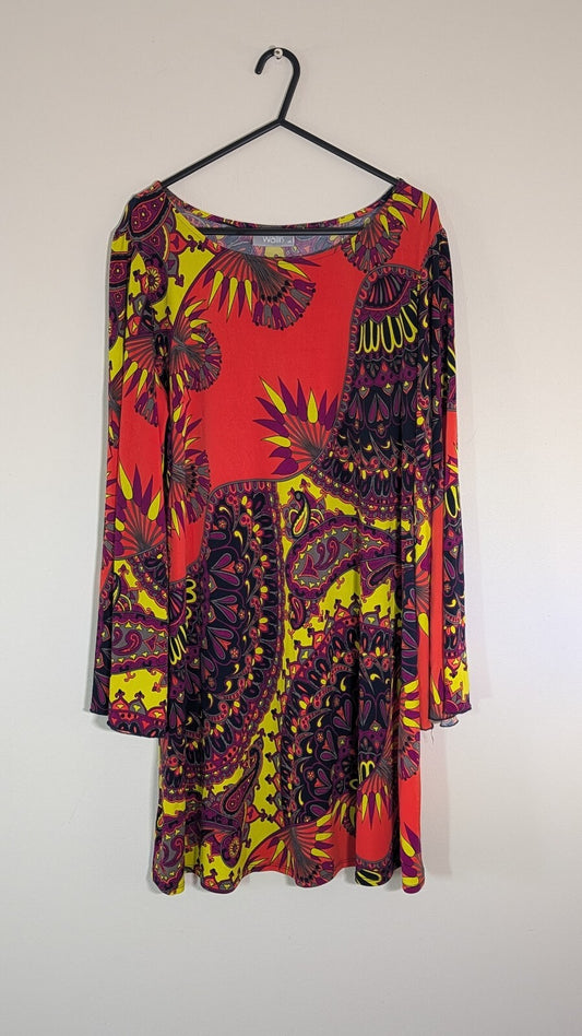 Wallis Women's Dress - Orange - Size Medium