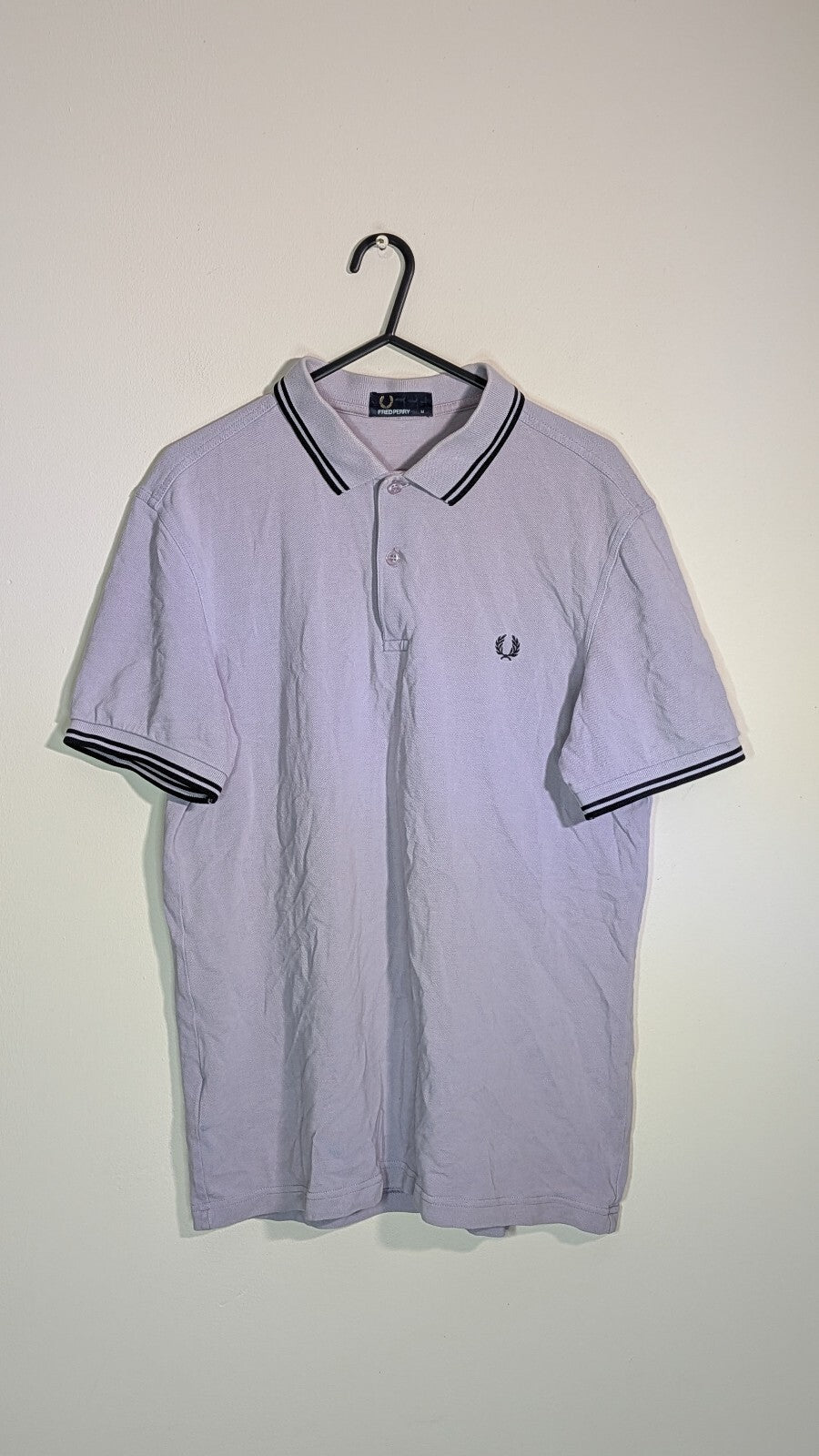 Fred Perry Men's Polo T Shirt - Purple - Size Medium