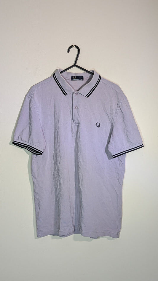 Fred Perry Men's Polo T Shirt - Purple - Size Medium