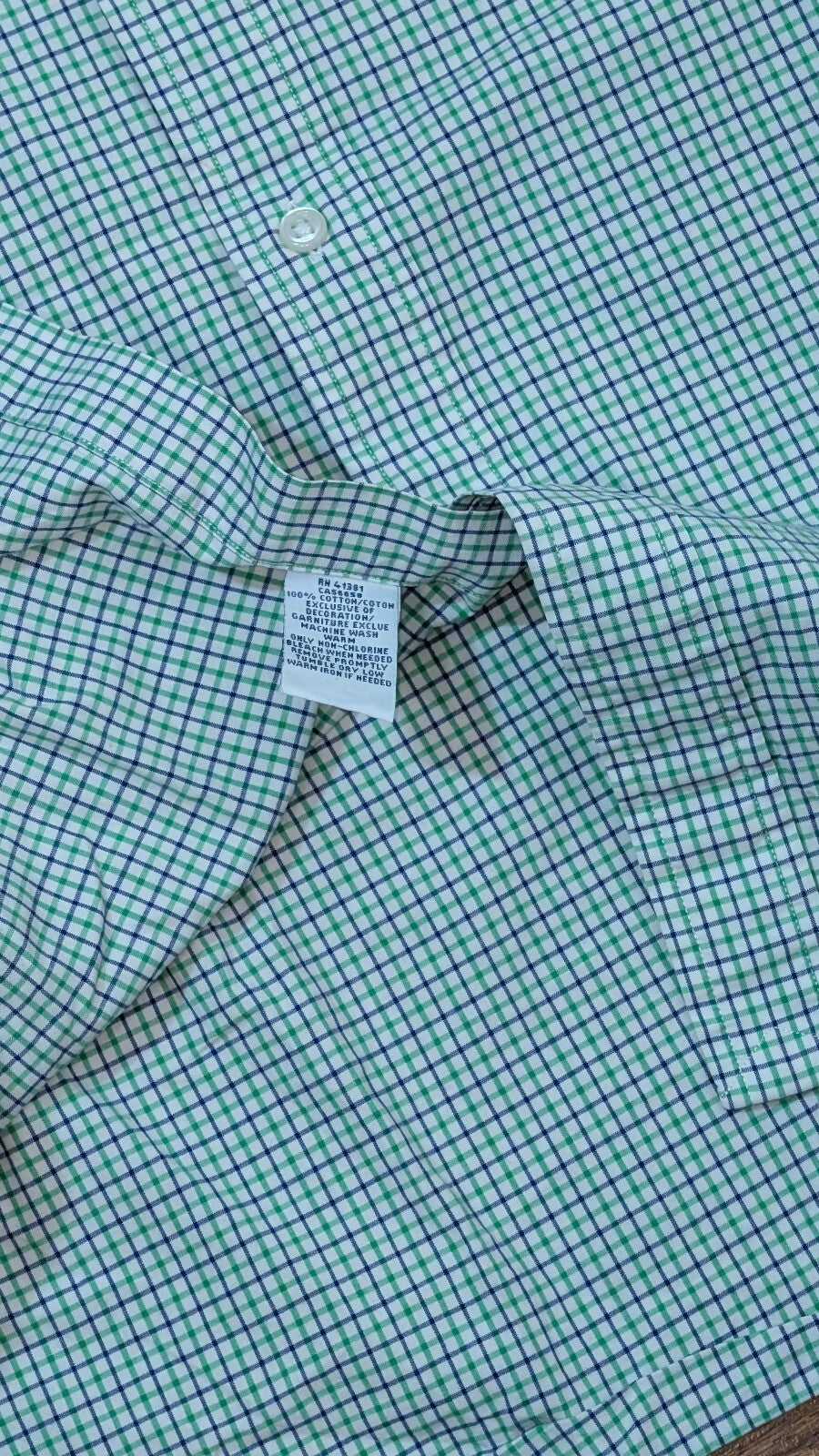 Ralph Lauren Men's Check Shirt - Green - Size Large