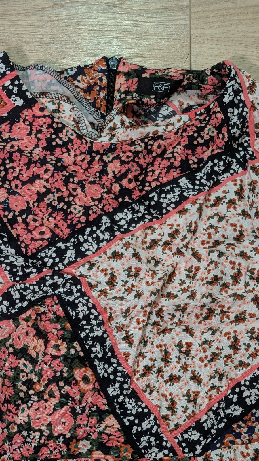 F&F Women's Floral Dress - Pink - Size 8