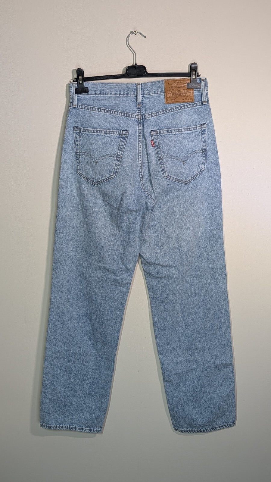 Levi's Men's 568 Loose Straight Jeans - Blue - Size 29W 32L
