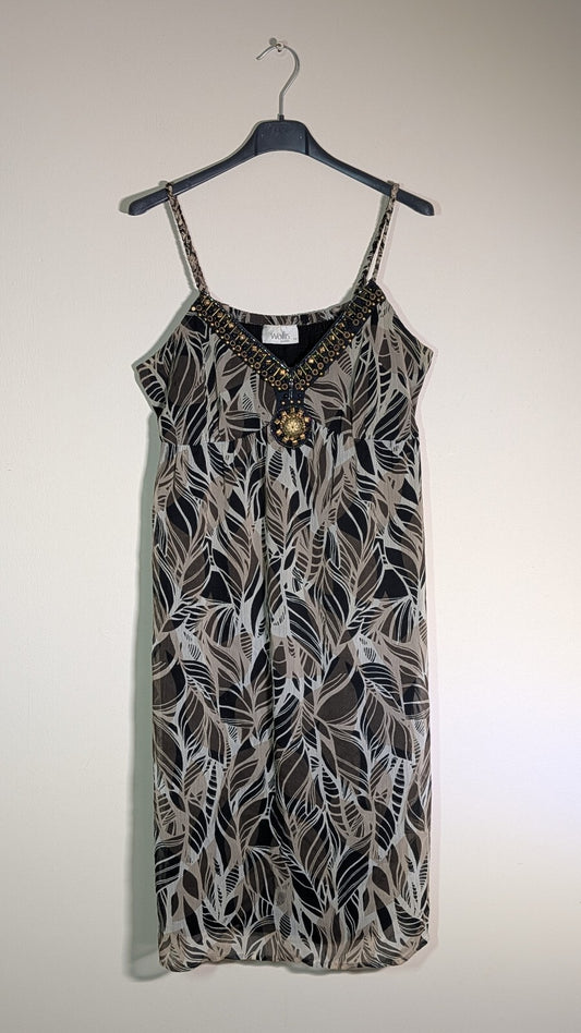 Wallis Women's Dress - Brown - Size 12