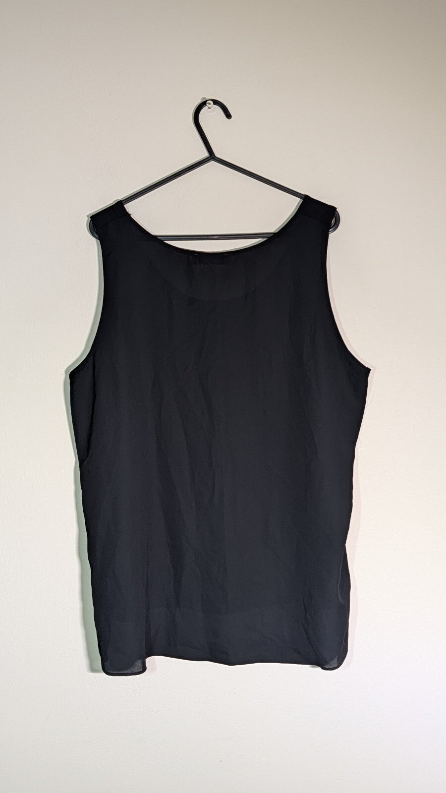 Papaya Women's Vest T Shirt - Black - Size 14