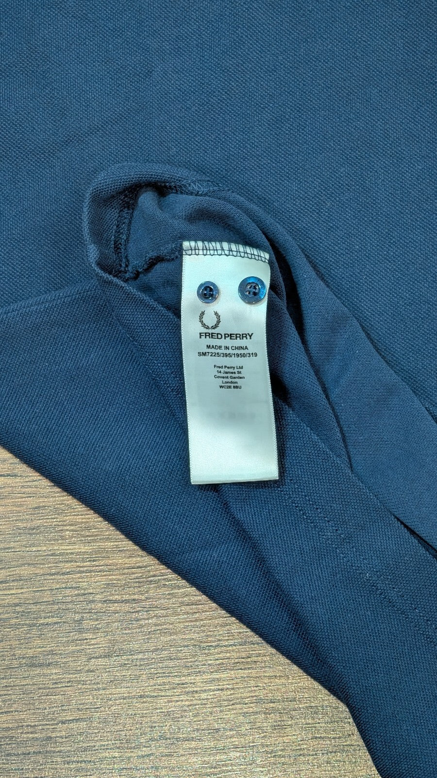 Fred Perry Men's Slim Fit Polo T Shirt - Navy - Size Small