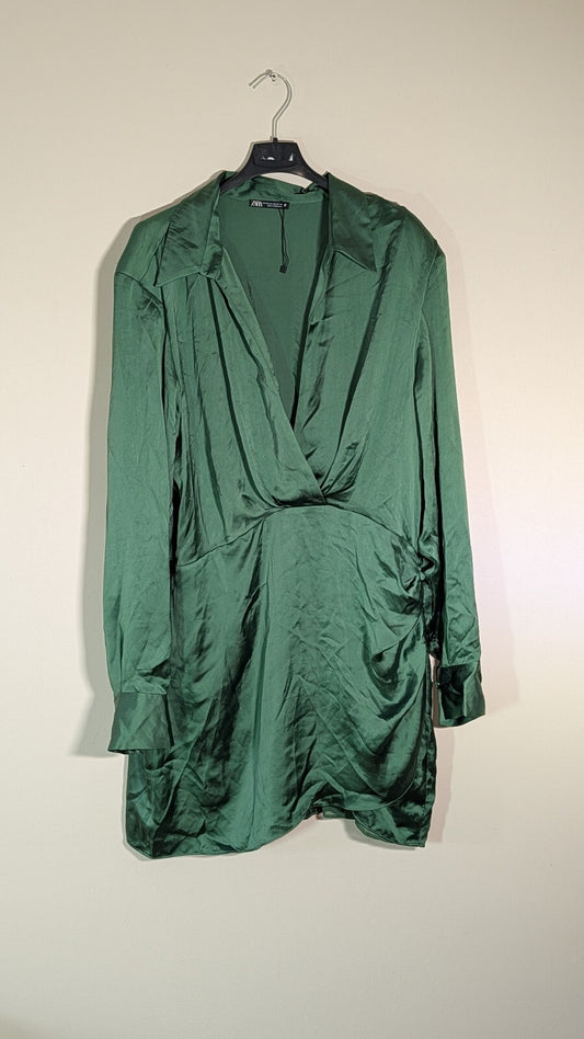 Zara Women's Dress - Green - Size XXL