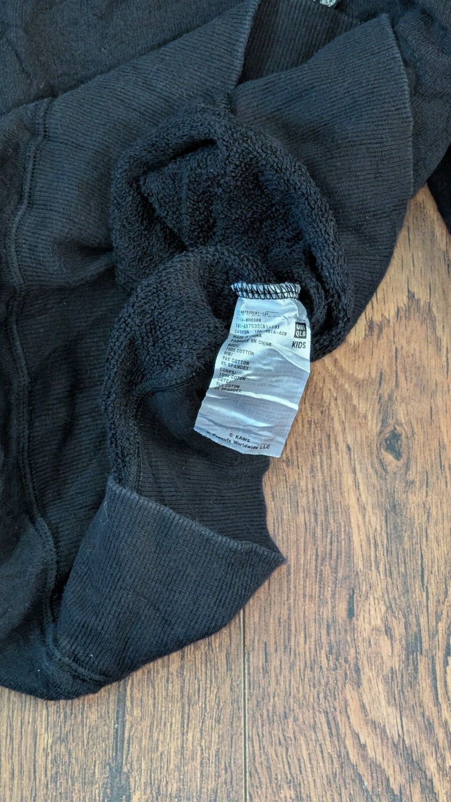 Uniqlo Kid's Boys Peanut Sweatshirt Jumper - Black - Size 9-10 Years